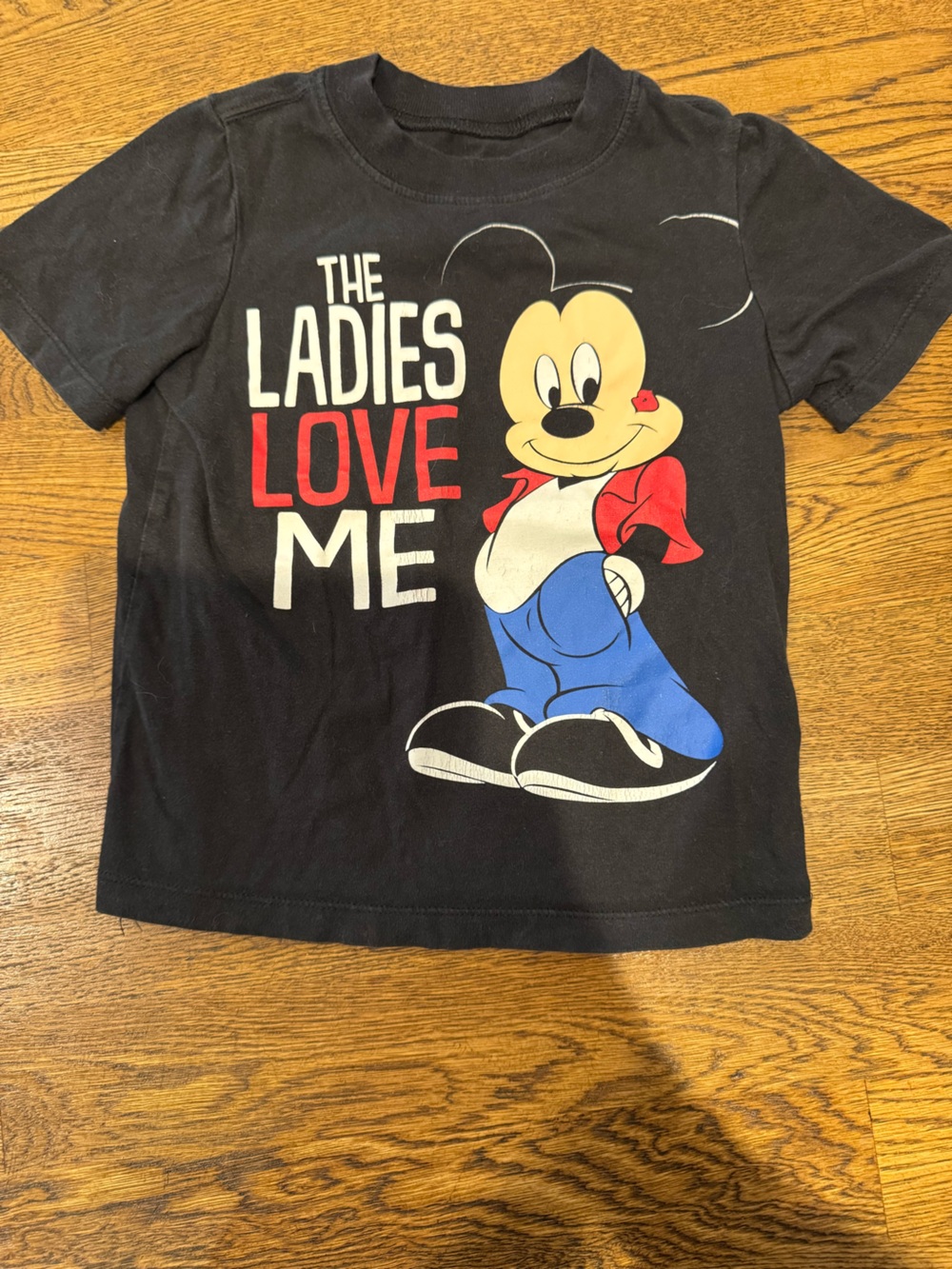 Old Navy Mickey Mouse, Disney - Black Graphic Tee with White Print